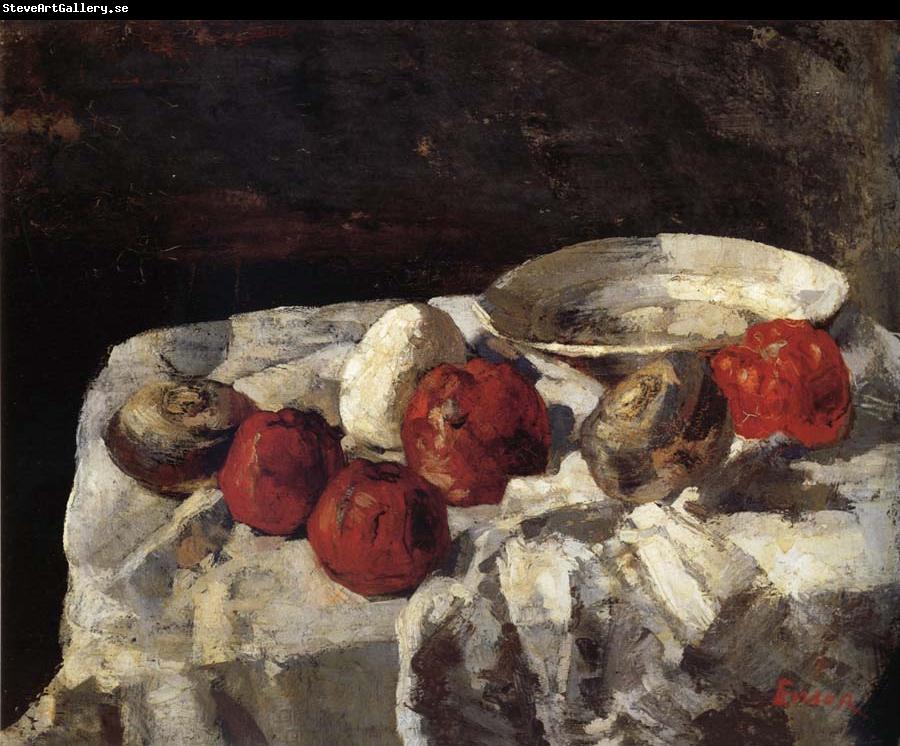 James Ensor The Red apples